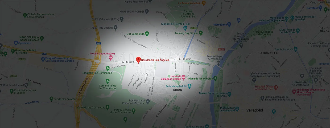 mapa-residencia-los-angeles-valladolid mapa-residencia-los-angeles-valladolid